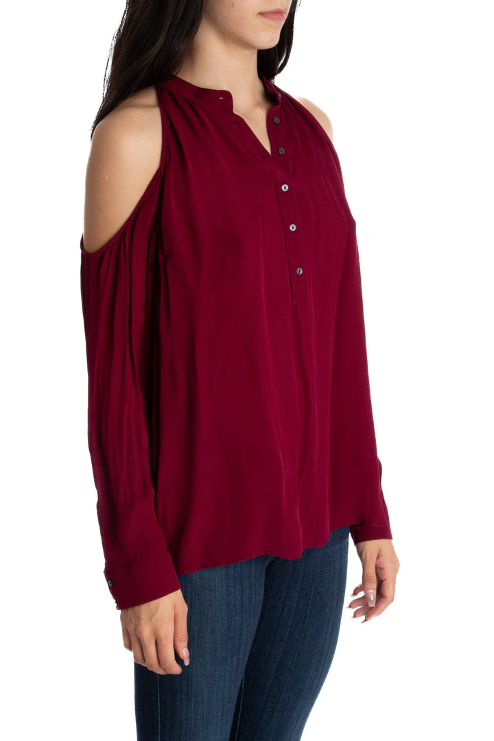 Blusa Nicolle Miller marrón, vista posterior – ClosetRehab