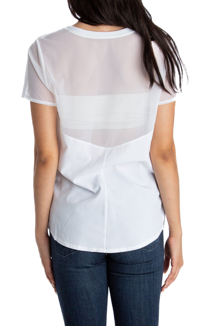 Blusa Zella blanco, vista lateral – ClosetRehab