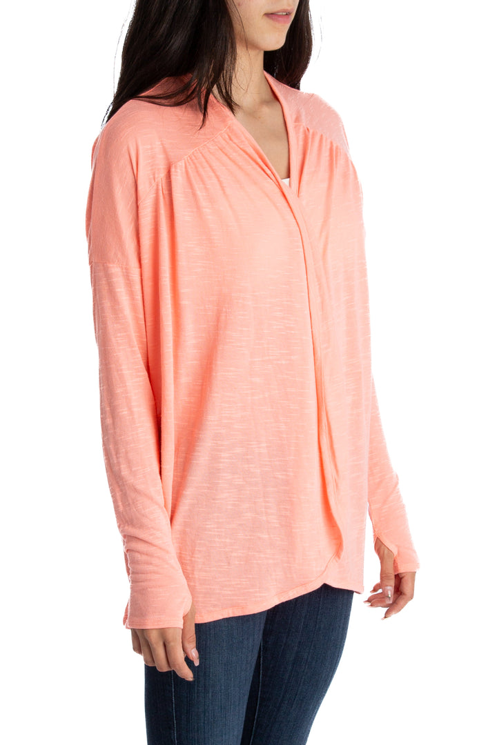 Blusa Zella melón, vista posterior – ClosetRehab