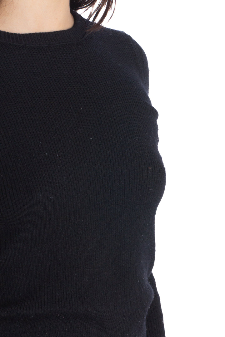 Suéter J Crew negro, detalle 5 – ClosetRehab