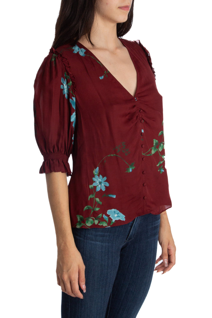 Blusa Joie marrón, vista posterior – ClosetRehab