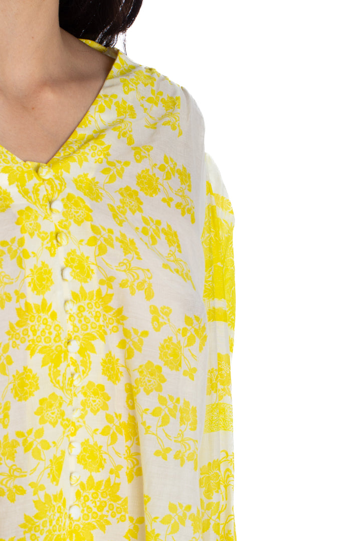 Blusa Alice + Olivia amarillo, detalle 5 – ClosetRehab