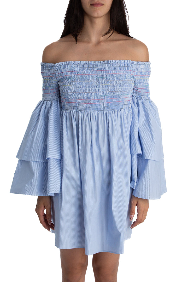 Vestido Aqua celeste, vista frontal – ClosetRehab