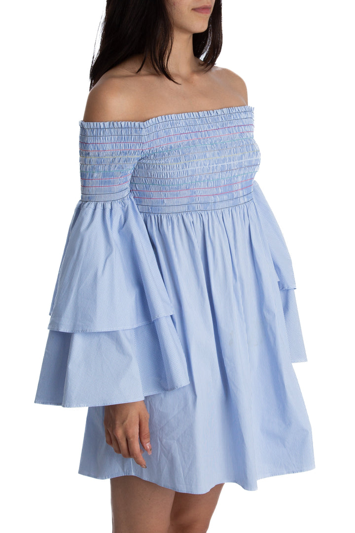 Vestido Aqua celeste, vista posterior – ClosetRehab