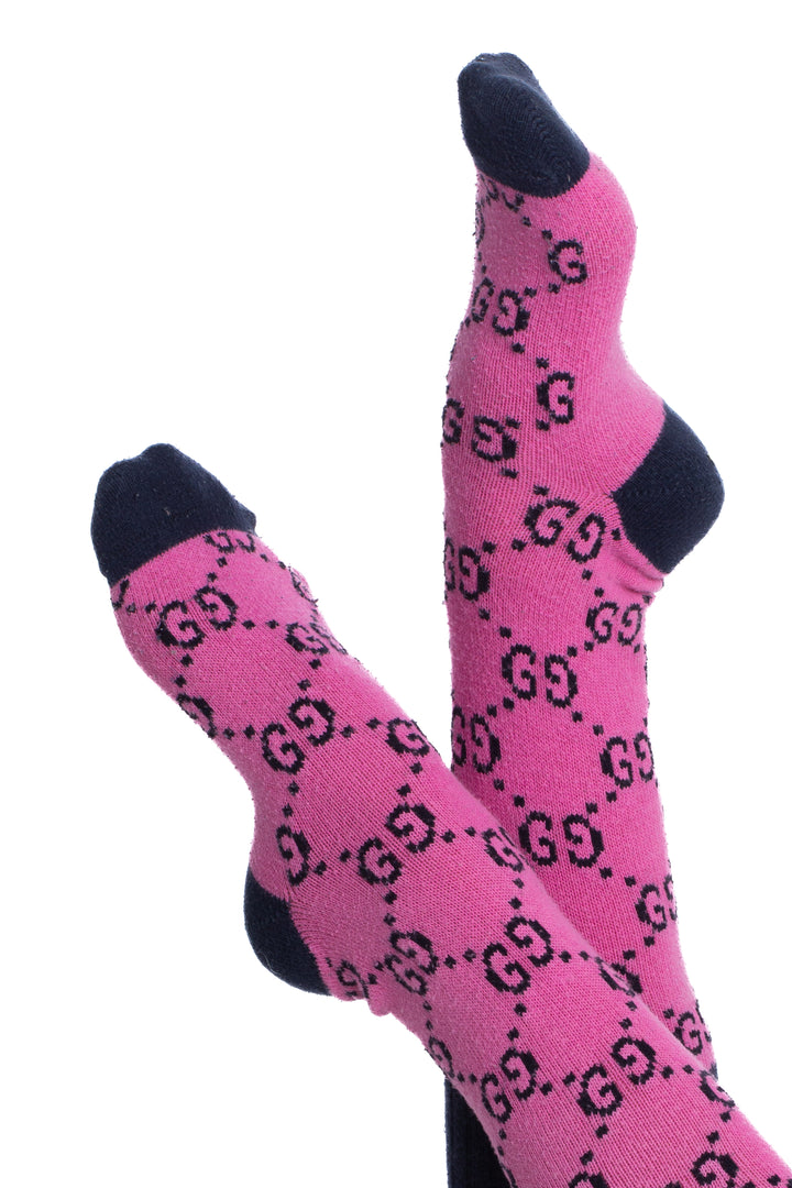 Calcetas Guccu rosa, detalle – ClosetRehab