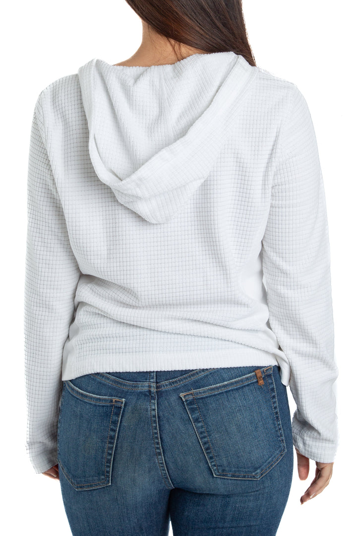 Chamarra Danskin blanco, vista lateral – ClosetRehab