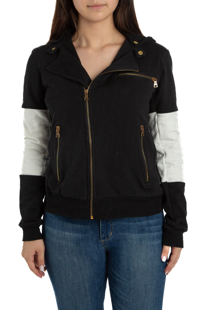 Chamarra Aqua negro, vista frontal – ClosetRehab