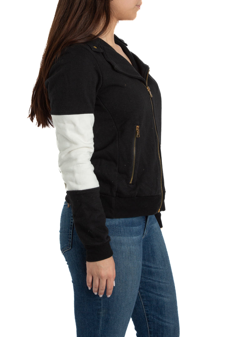 Chamarra Aqua negro, vista posterior – ClosetRehab