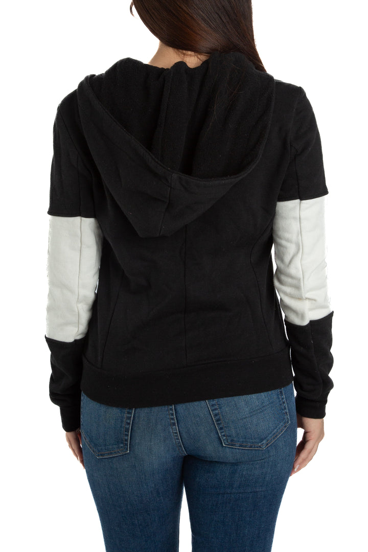 Chamarra Aqua negro, vista lateral – ClosetRehab