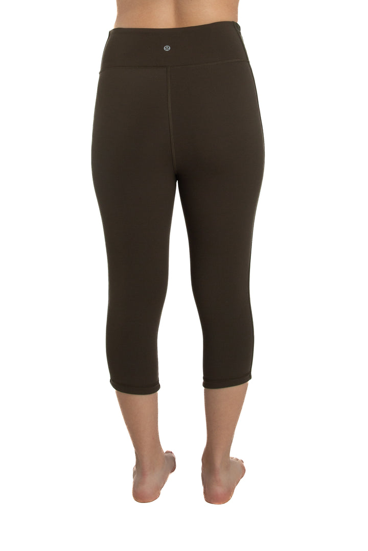 Leggings Lulu Lemon verde, vista lateral – ClosetRehab