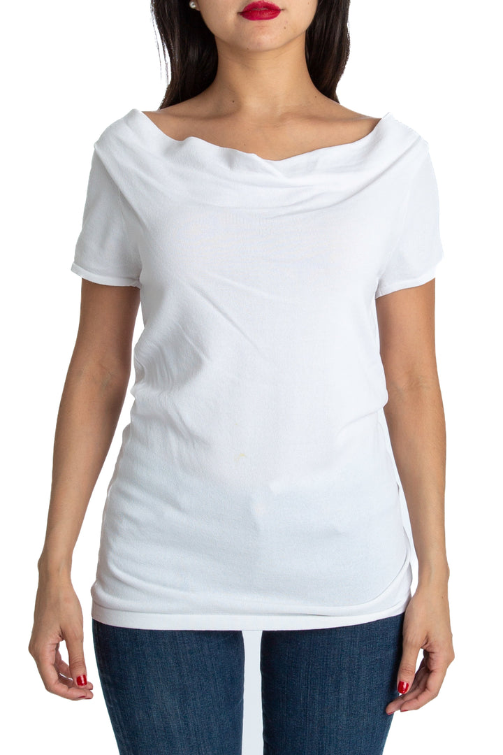 Blusa Pierre Christine blanco, vista frontal – ClosetRehab