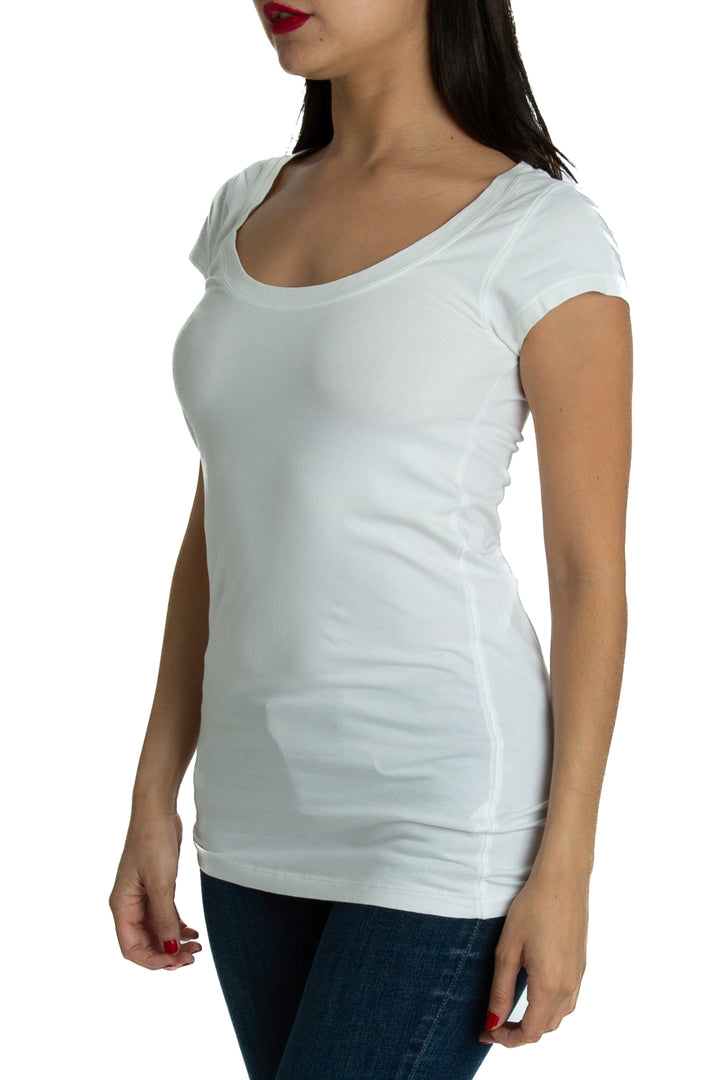 Blusa Theory blanco, vista posterior – ClosetRehab