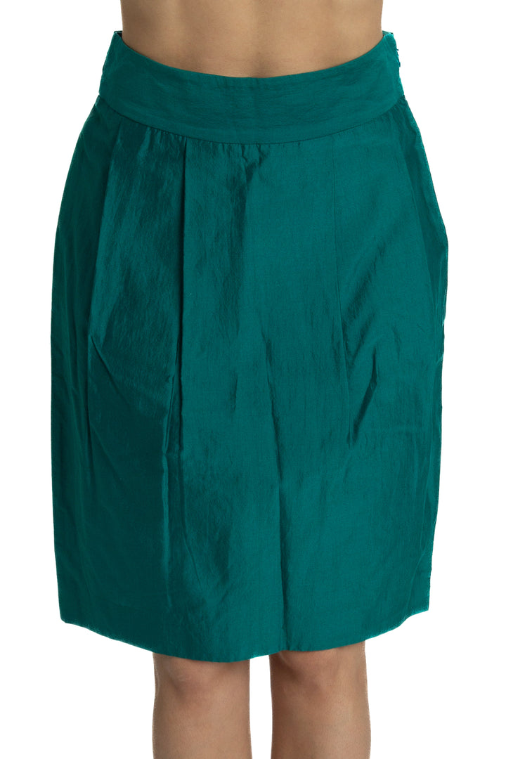 Falda Moschino Cheap and Chic verde, vista frontal – ClosetRehab