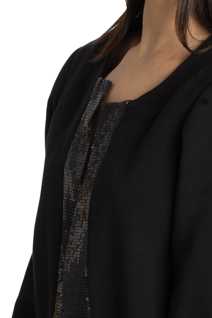 Saco Sandro Ferrone negro, detalle 5 – ClosetRehab