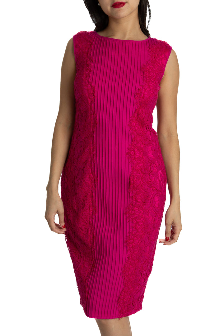 Vestido Tadashi Shoji púrpura, vista frontal – ClosetRehab