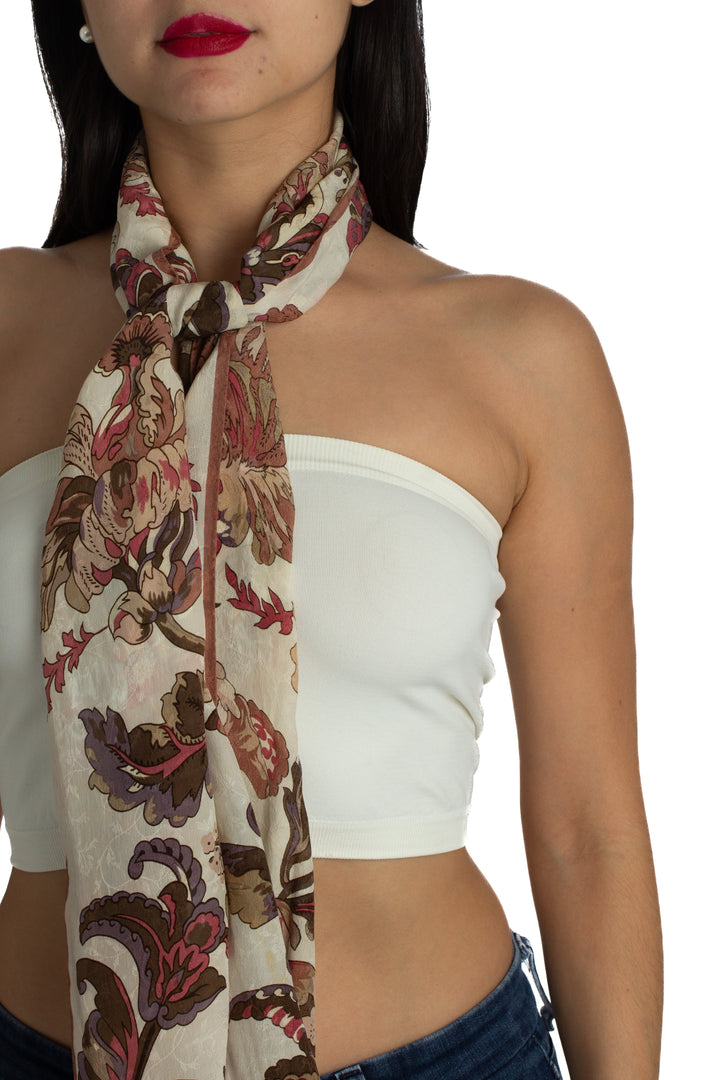 Pañoleta Oscar de la Renta beige, detalle – ClosetRehab