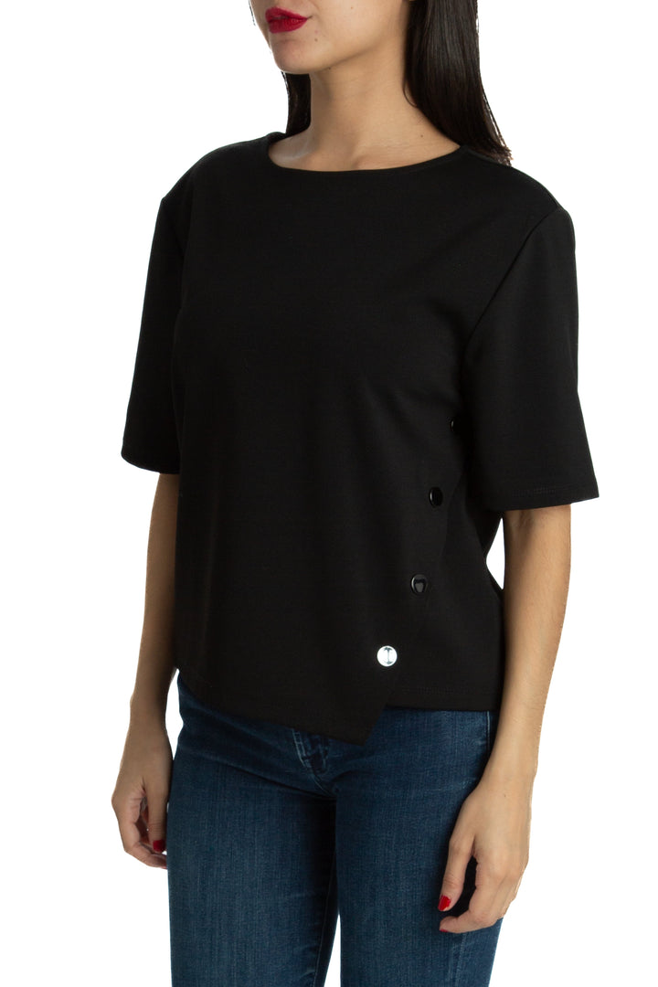 Blusa Mango negro, vista posterior – ClosetRehab