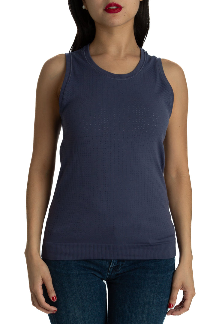Blusa Athleta morado, vista frontal – ClosetRehab