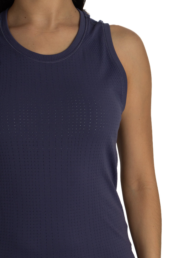 Blusa Athleta morado, vista lateral – ClosetRehab