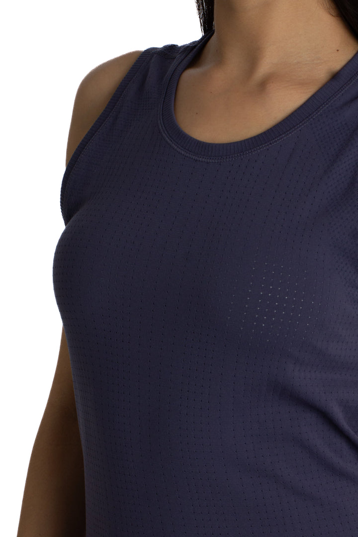 Blusa Athleta morado, detalle – ClosetRehab