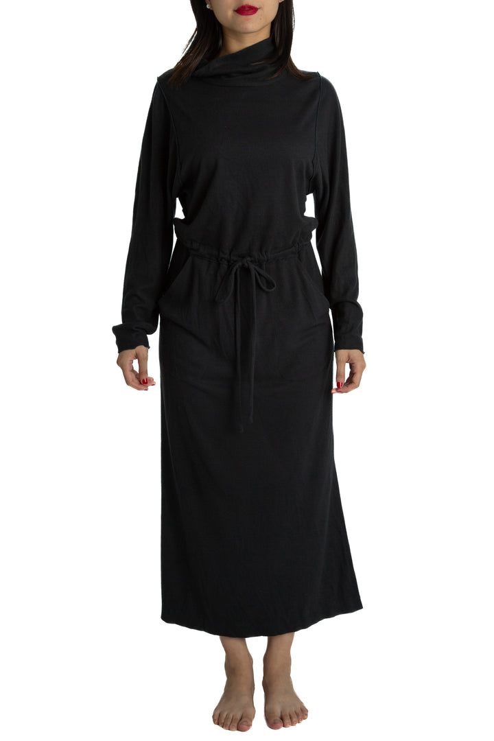 Vestido Ambrosi negro, vista frontal – ClosetRehab