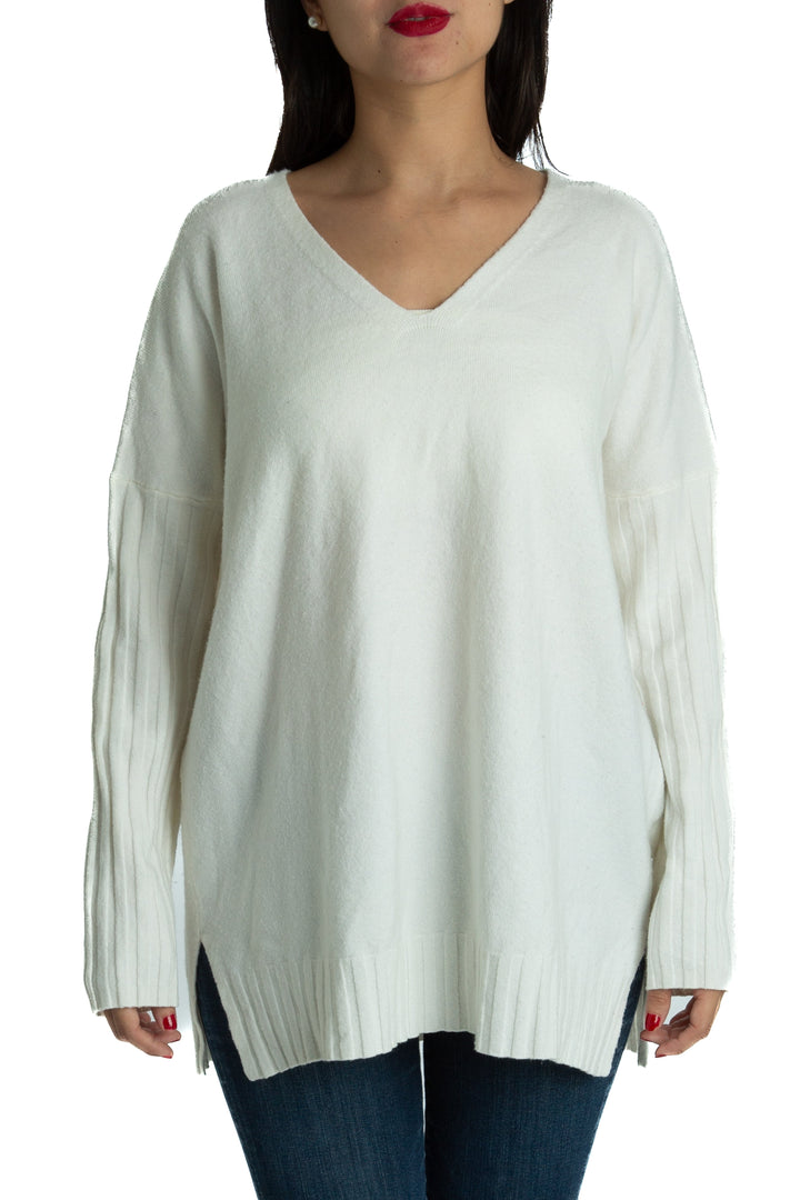 Suéter French Connection blanco, vista frontal – ClosetRehab