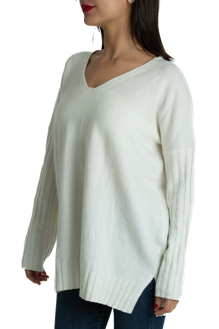 Suéter French Connection blanco, vista posterior – ClosetRehab