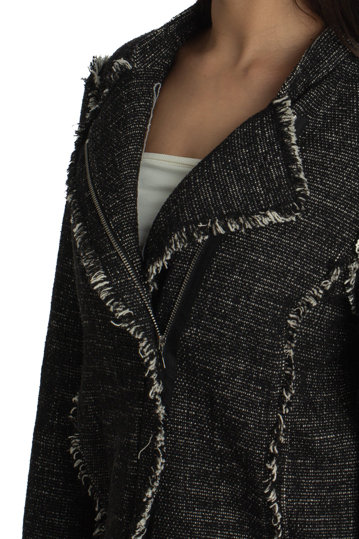 Saco Ann Taylor gris, detalle 5 – ClosetRehab