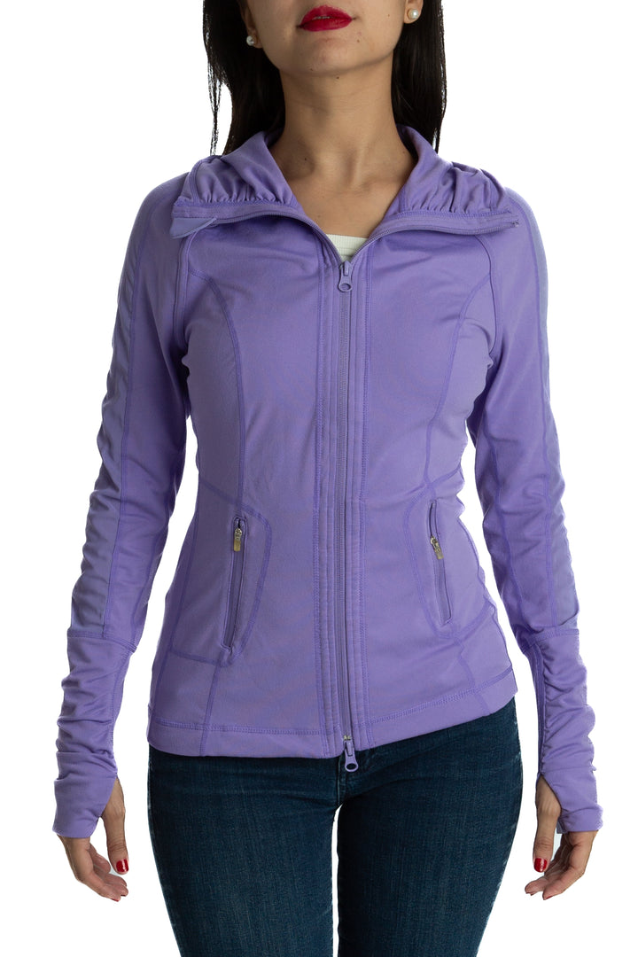 Chamarra Zella morado, vista frontal – ClosetRehab