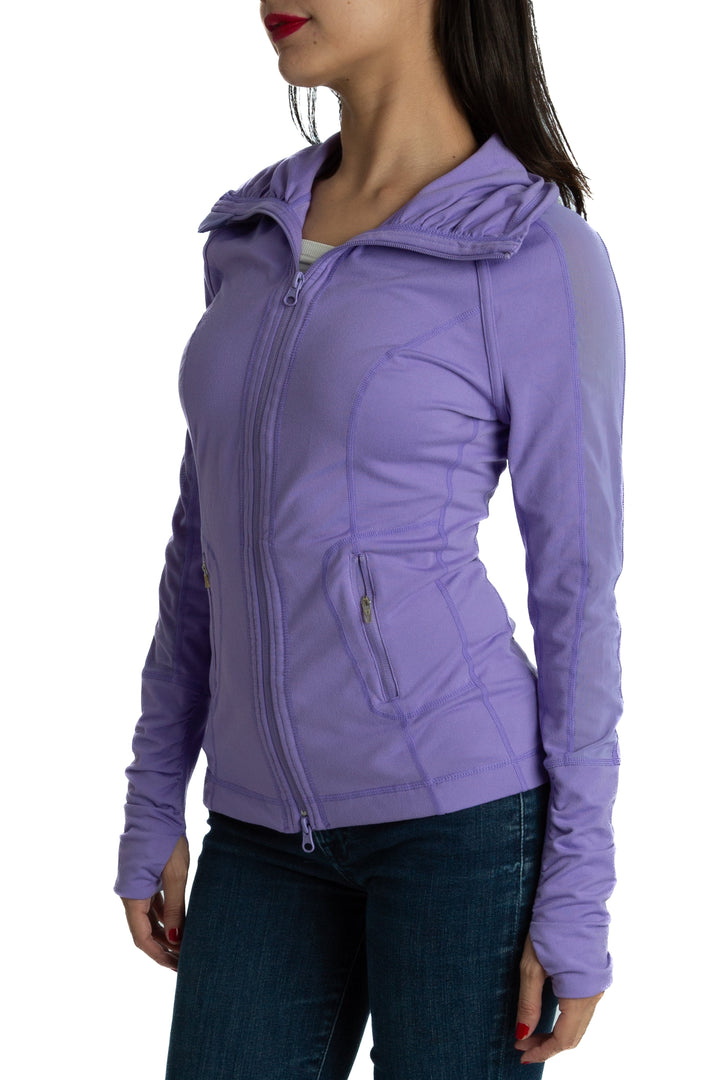 Chamarra Zella morado, vista posterior – ClosetRehab