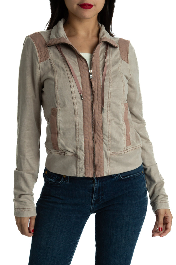 Chamarra Marrakech rosa, vista frontal – ClosetRehab