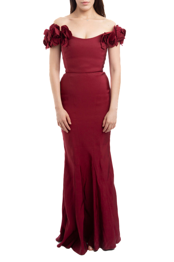 Vestido Marchesa Notte, vista frontal – ClosetRehab