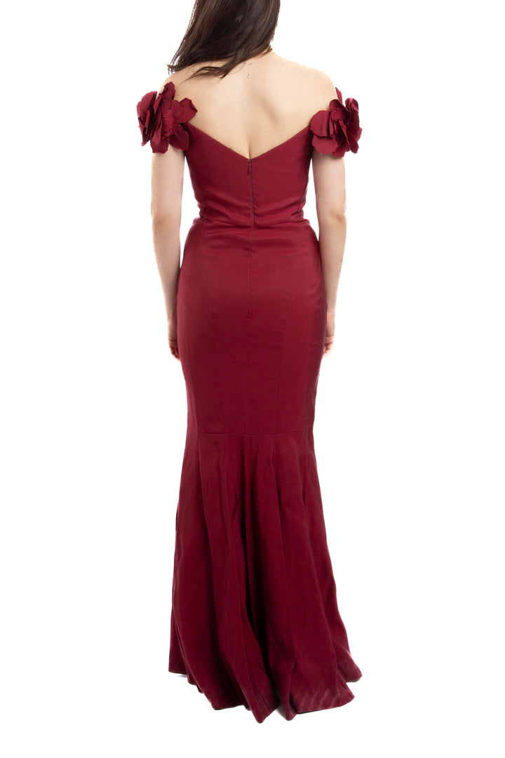 Vestido Marchesa Notte, vista lateral – ClosetRehab