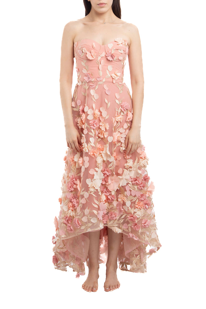 Vestido Marchesa Notte, vista frontal – ClosetRehab