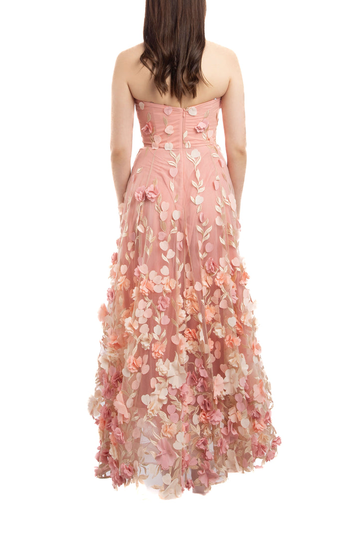 Vestido Marchesa Notte, vista lateral – ClosetRehab