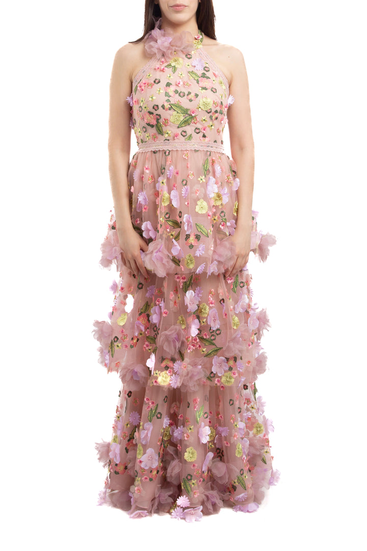 Vestido Marchesa Notte, vista frontal – ClosetRehab