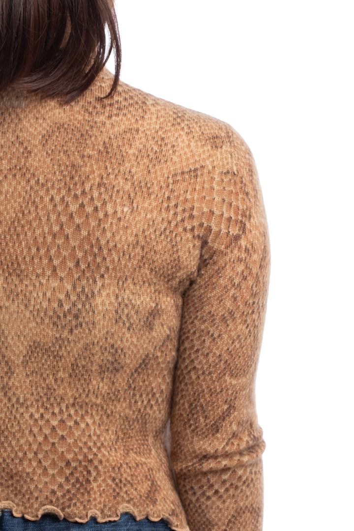 Suéter White + Warren café, detalle 6 – ClosetRehab
