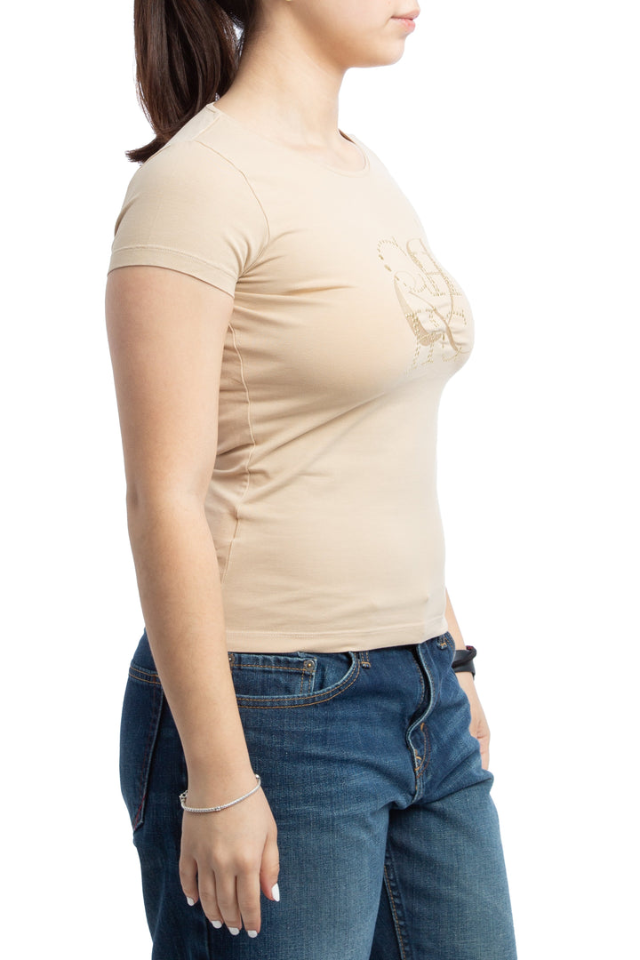Blusa Carolina Herrera beige, vista posterior – ClosetRehab