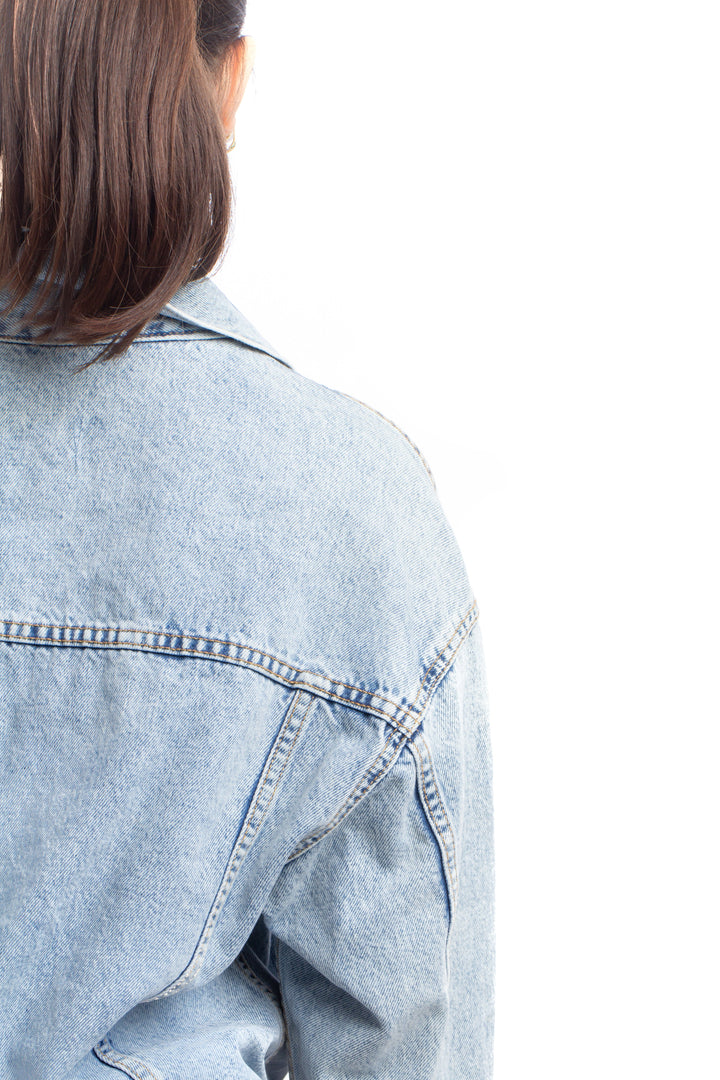 Chaqueta Mango azul, detalle 6 – ClosetRehab