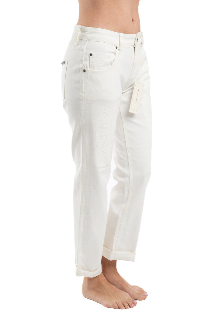 Jeans BCBG Maxazria blanco, vista posterior – ClosetRehab