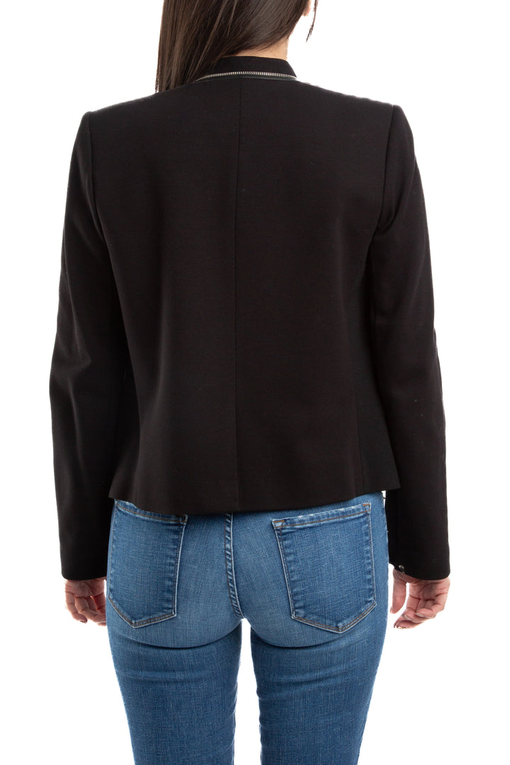 Saco Rebecca Taylor negro, vista lateral – ClosetRehab