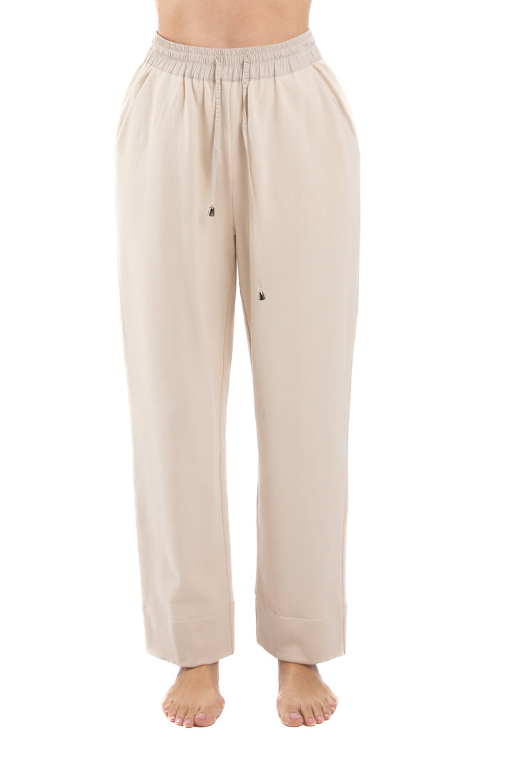 Pantalón Ambrosi beige, vista frontal – ClosetRehab