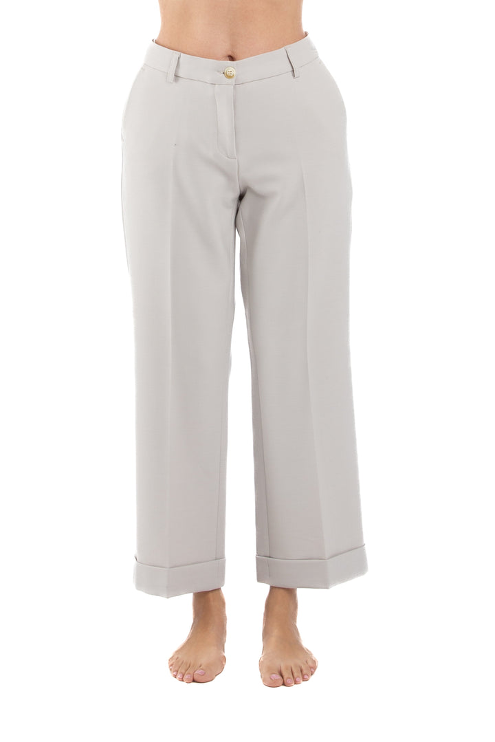 Pantalón Ambrosi blanco, vista frontal – ClosetRehab