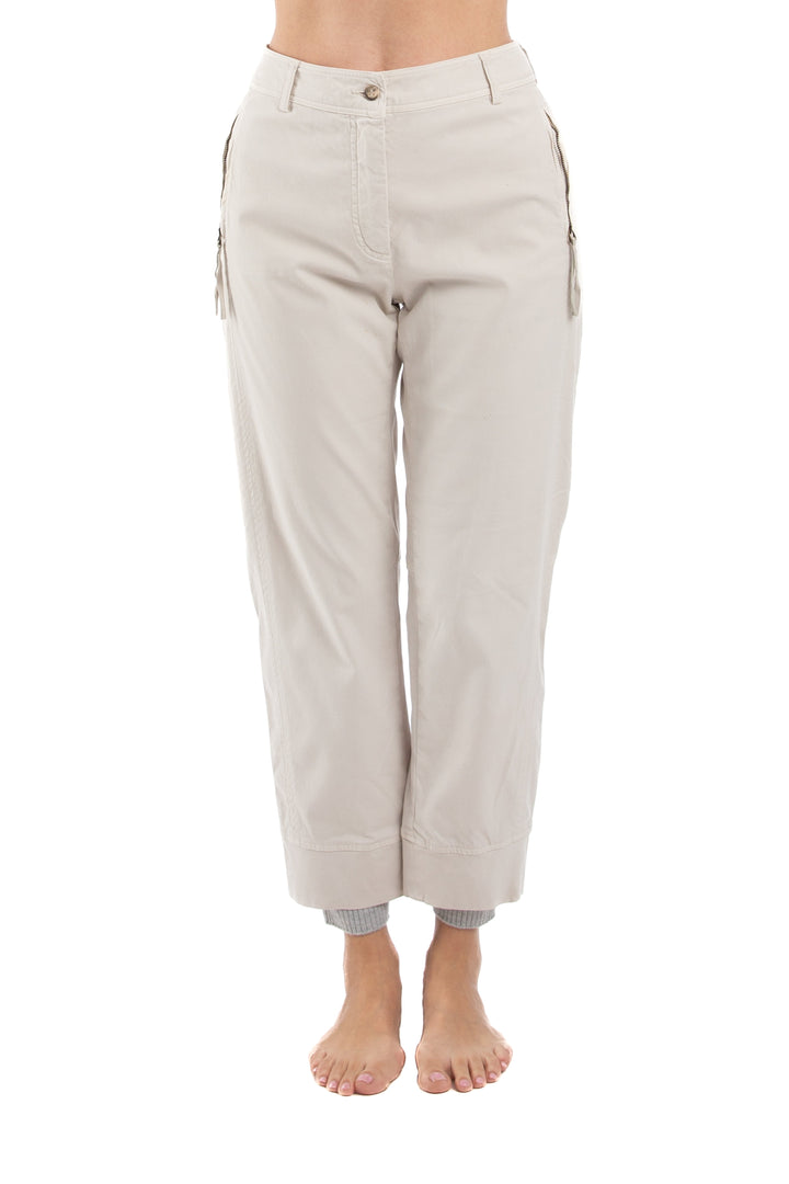 Pantalón Ambrosi beige, vista frontal – ClosetRehab