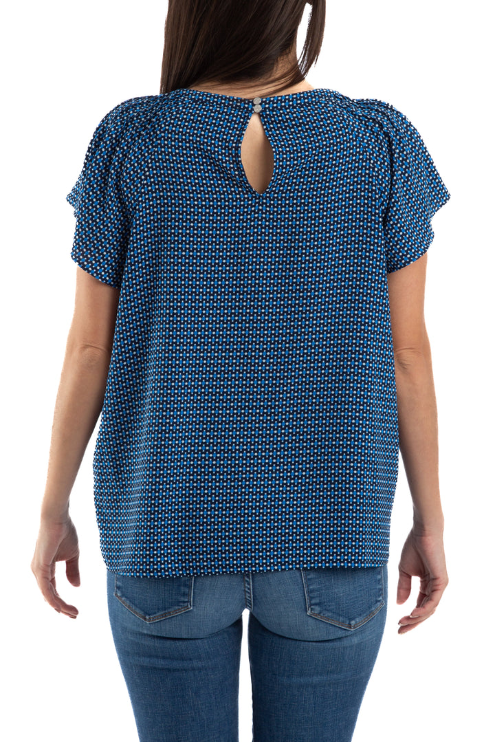 Blusa CeCe estampado, vista lateral – ClosetRehab