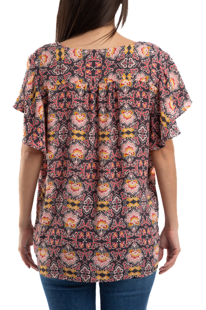 Blusa Loft estampado, vista lateral – ClosetRehab