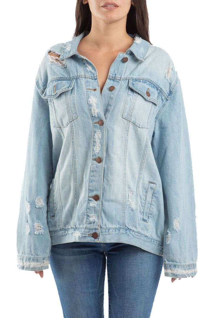 Chaqueta Risen azul, vista frontal – ClosetRehab
