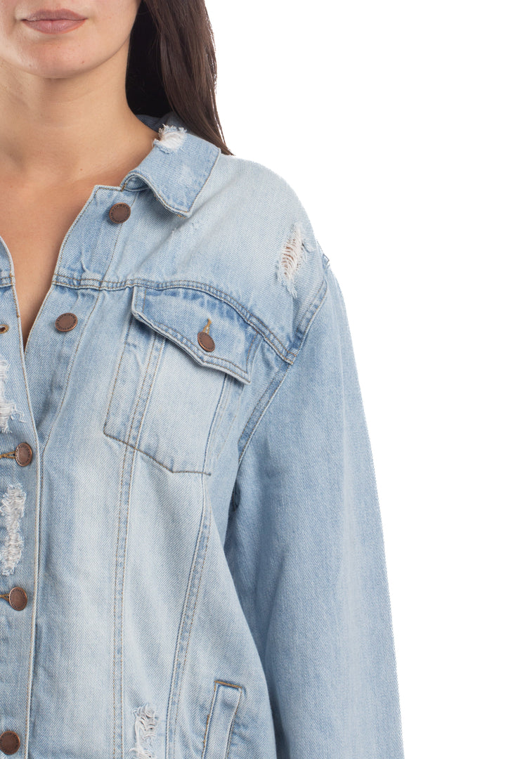 Chaqueta Risen azul, detalle – ClosetRehab