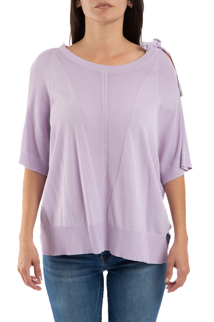 Blusa Ambrosi morado, vista frontal – ClosetRehab