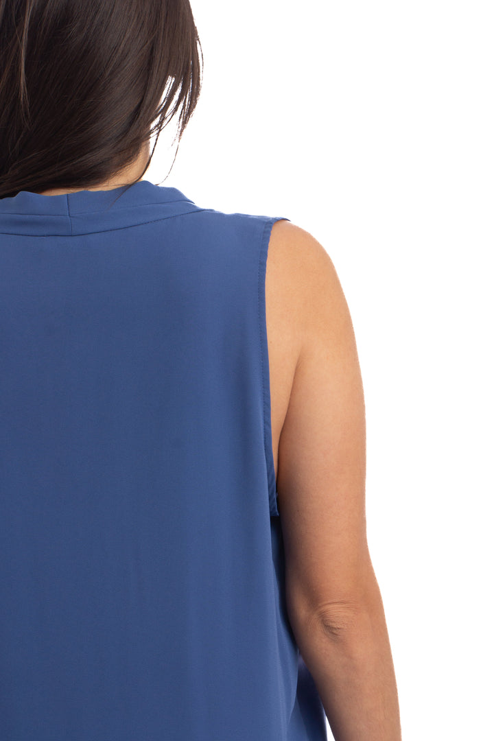 Blusa Vince Camuto azul, detalle 6 – ClosetRehab